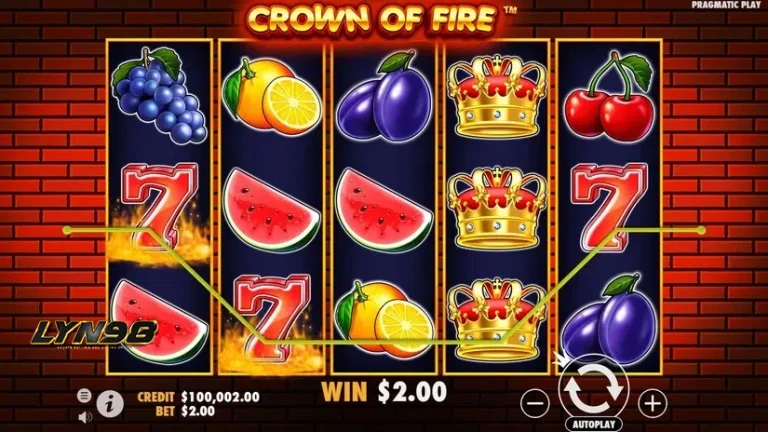 ทดลองเล่นสล็อต Crown of Fire