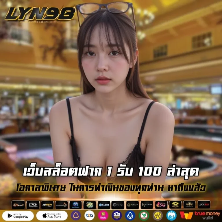 เว็บสล็อตฝาก 1 รับ 100 ล่าสุด